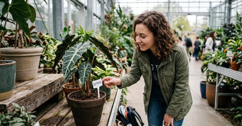 Une plante verte non identifiée posée sur une surface, illustrant la question orthographique « quelle est cette plante »